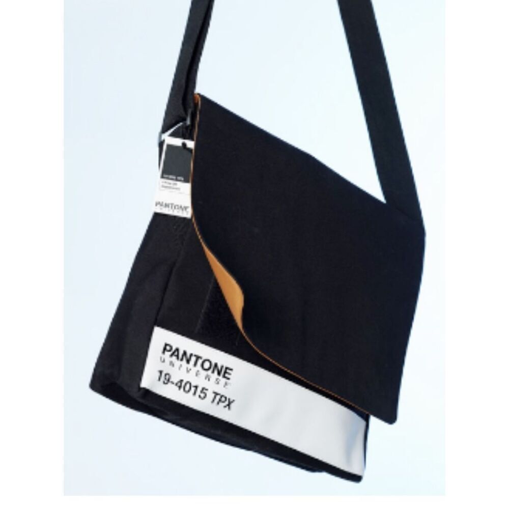Pantone Universe RARE Shoulder Crossbody Messenger Bag CaviarJetPeppercorn